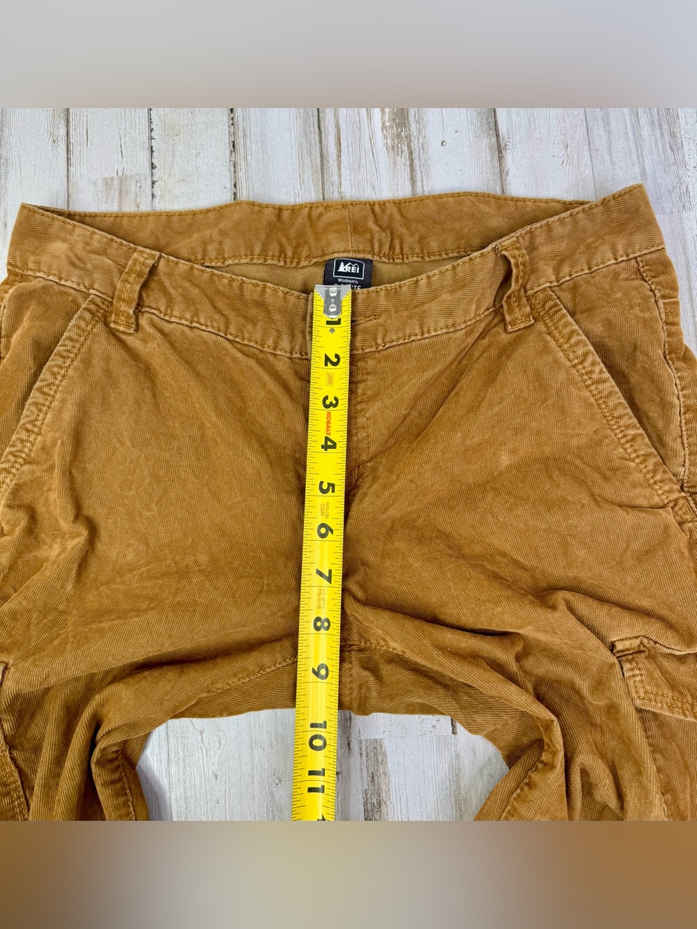 REI Pants Womens 6P (32x30) Tan Corduroy Cargo Pockets Outdoors - Picture 6 of 10